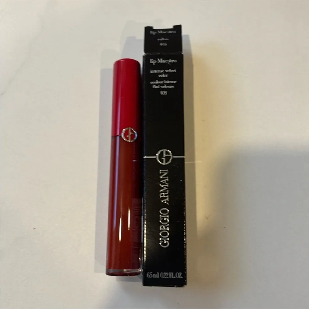 Giorgio Armani Lip Maestro Vibrant Red Lip Gloss Sultan 405 NIB